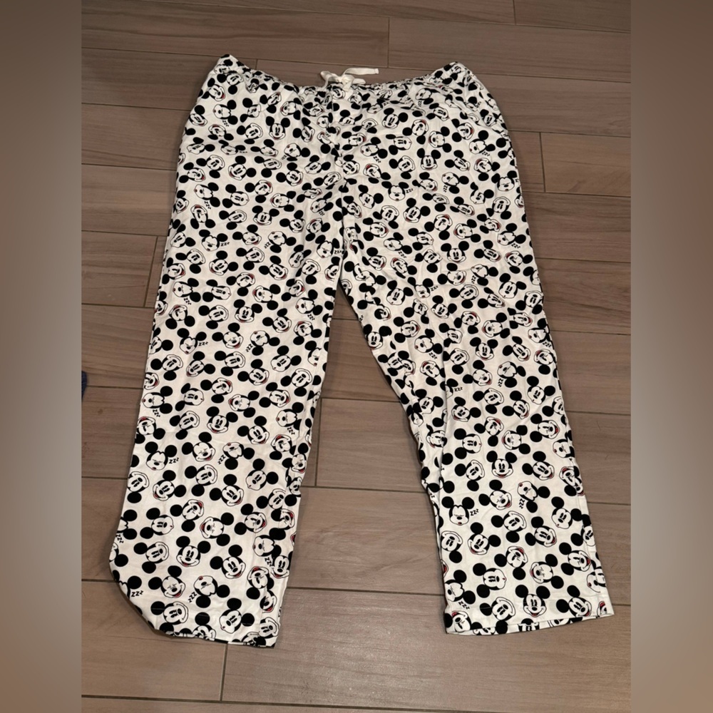 Disney Black White Pajama Pants 2XL